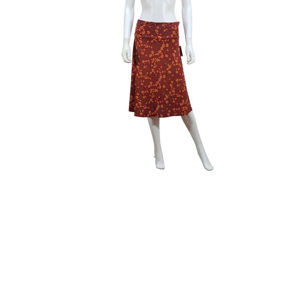 LuLaRoe Azure Women's Red Stretch, A-Line Floral print Skirt, Size Medium - Picture 1 of 7